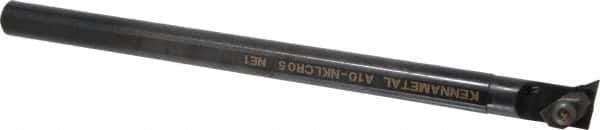 Kennametal - NP.., 5° Lead Angle A-NKLC External Right Hand Indexable Profiling Toolholder - 5/8" Shank Width, 254mm Long, Steel, Through Coolant - Americas Industrial Supply