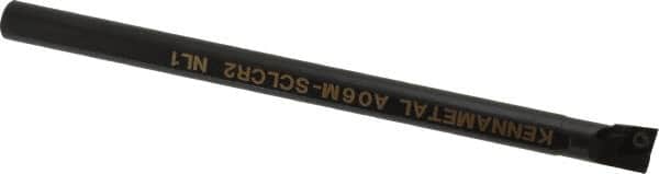 Kennametal - 12.19mm Min Bore Diam, 6" OAL, 3/8" Shank Diam, A-SCLC Indexable Boring Bar - CC.. Insert, Screw Holding Method - Americas Industrial Supply