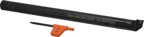 Kennametal - 23.62mm Min Bore Diam, 10" OAL, 3/4" Shank Diam, A-SCLC Indexable Boring Bar - CC.. Insert, Screw Holding Method - Americas Industrial Supply