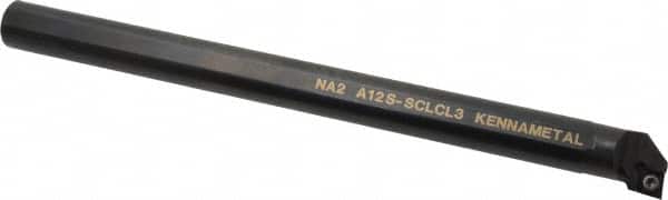 Kennametal - 23.62mm Min Bore Diam, 10" OAL, 3/4" Shank Diam, A-SCLC Indexable Boring Bar - CC.. Insert, Screw Holding Method - Americas Industrial Supply