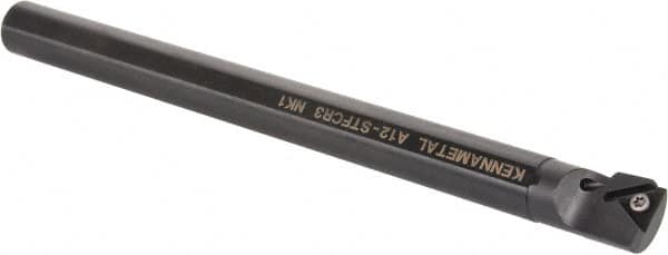 Kennametal - 23.62mm Min Bore Diam, 254mm OAL, 3/4" Shank Diam, A-STFC Indexable Boring Bar - TC.. Insert, Screw Holding Method - Americas Industrial Supply