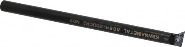 Kennametal - 18.54mm Min Bore Diam, 203.2mm OAL, 1/2" Shank Diam, A-SDUC Indexable Boring Bar - DC.. Insert, Screw Holding Method - Americas Industrial Supply