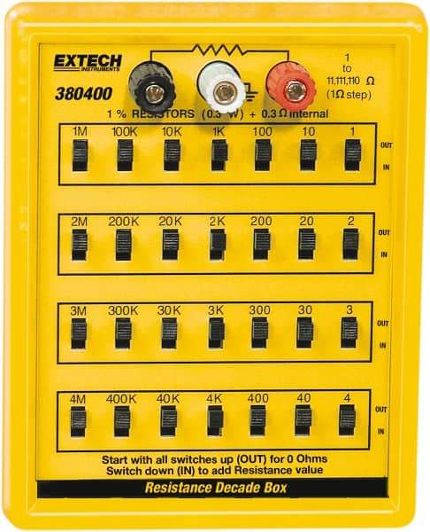 Extech - 1 to 110 k Ohm, Earth Ground Resistance Tester - No Batteries Required, 1 to 110 Resolution - Americas Industrial Supply