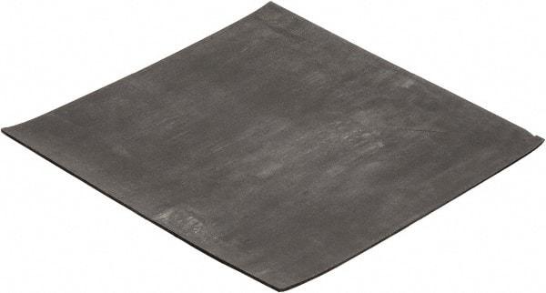 Made in USA - 12" Long, 12" Wide, 1/8" Thick, Neoprene Rubber Foam Sheet - 65 to 75 Durometer, Black, -40 to 225°F, 2,500 psi Tensile Strength, Plain Backing, Stock Length - Americas Industrial Supply
