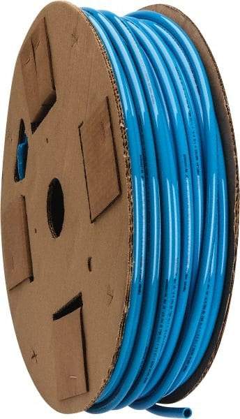 Parker - 3/8" ID x 1/2" OD, 1/16" Wall Thickness, 250' Long, Polyurethane Tube - Blue, 85 Max psi, 90 - 95 Shore A Hardness, -40 to 180°F - Americas Industrial Supply