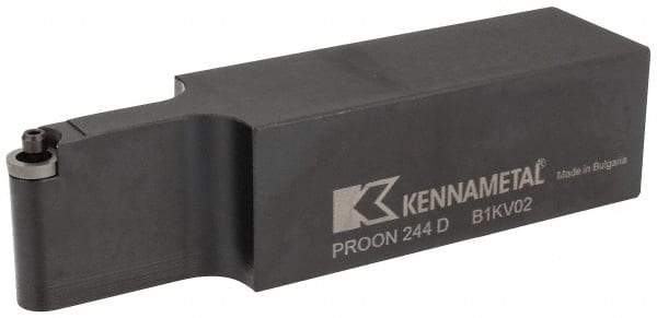 Kennametal - PROON, Neutral Cut, 1-1/2" Shank Height x 1-1/2" Shank Width, Neutral Rake Indexable Turning Toolholder - 6" OAL, RC..43 Insert Compatibility, Series Screw-On - Americas Industrial Supply