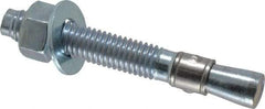 Red Head - 1/2 Inch Diameter, 1/2-13 Inch Thread, 3-3/4 Inch Overall Length, Grade 3, Wedge Expansion Concrete Anchor - Steel, Zinc Plated, 2-1/4 Inch Thread Length, Tie Wire Head, 1/2 Inch Drill - Americas Industrial Supply