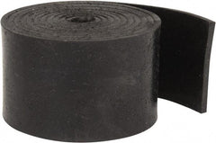 Made in USA - 1/8" Thick x 2" Wide x 60" Long, Buna-N Rubber Strip - Stock Length, 70 Shore A Durometer, 800 to 1,000 psi Tensile Strength, -20 to 170°F, Black - Americas Industrial Supply