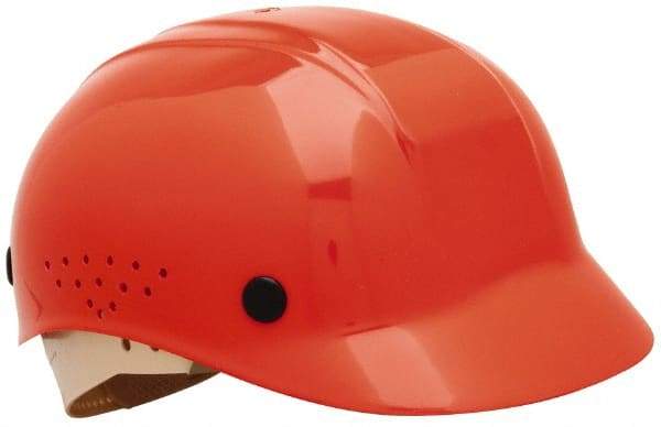 North - 4-Point Suspension, High Density Polyethylene Bump Cap - Pinlock, Vented, Orange - Americas Industrial Supply