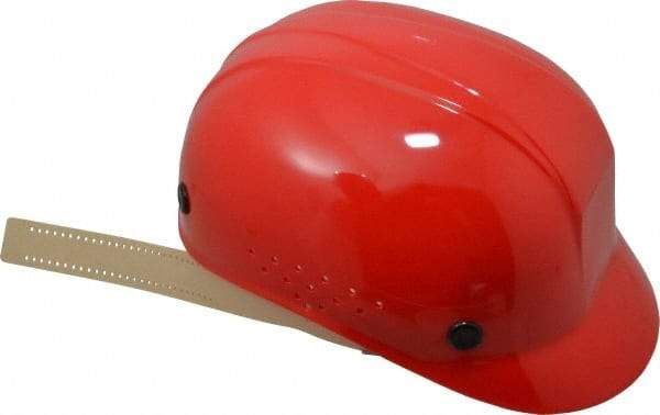 North - 4-Point Suspension, High Density Polyethylene Bump Cap - Pinlock, Vented, Red - Americas Industrial Supply