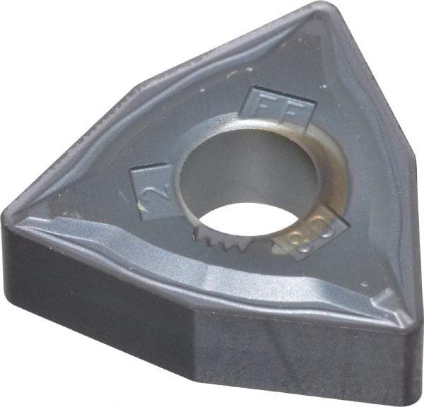 Kennametal - WNMG432 FF Grade KC5010 Carbide Turning Insert - TiAlN Finish, 80° Trigon, 1/2" Inscr Circle, 3/16" Thick, 1/32" Corner Radius - Americas Industrial Supply