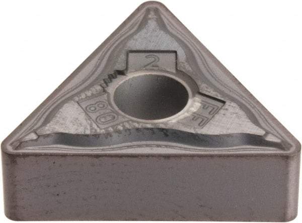 Kennametal - TNMG332 FF Grade KC5010 Carbide Turning Insert - TiAlN Finish, 60° Triangle, 3/8" Inscr Circle, 3/16" Thick, 1/32" Corner Radius - Americas Industrial Supply