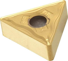 Kennametal - TNMG332 FF Grade KT315 Cermet Turning Insert - TiN/TiCN/TiN Finish, 60° Triangle, 3/8" Inscr Circle, 3/16" Thick, 1/32" Corner Radius - Americas Industrial Supply