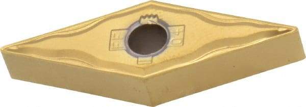 Kennametal - VNMG331 FF Grade KT315 Cermet Turning Insert - TiN/TiCN/TiN Finish, 35° Diamond, 3/8" Inscr Circle, 3/16" Thick, 1/64" Corner Radius - Americas Industrial Supply