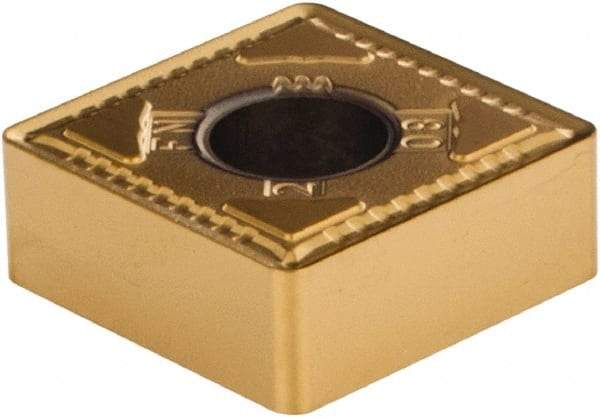 Kennametal - SNMG432 FN Grade KT315 Cermet Turning Insert - TiN/TiCN/TiN Finish, 90° Square, 1/2" Inscr Circle, 3/16" Thick, 1/32" Corner Radius - Americas Industrial Supply