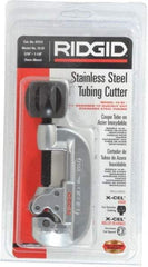 Ridgid - 3/16" to 1-1/8" Pipe Capacity, Tube Cutter - Cuts Copper, Aluminum, Brass - Americas Industrial Supply