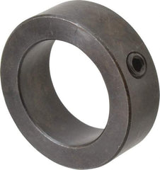 Climax Metal Products - 1-11/16" Bore, Steel, Set Screw Shaft Collar - 2-1/2" Outside Diam, 13/16" Wide - Americas Industrial Supply