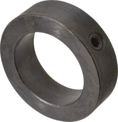 Climax Metal Products - 2-3/16" Bore, Steel, Set Screw Shaft Collar - 3-1/4" Outside Diam, 15/16" Wide - Americas Industrial Supply