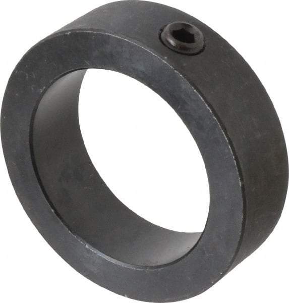 Climax Metal Products - 2-1/2" Bore, Steel, Set Screw Shaft Collar - 3-1/2" Outside Diam, 1" Wide - Americas Industrial Supply