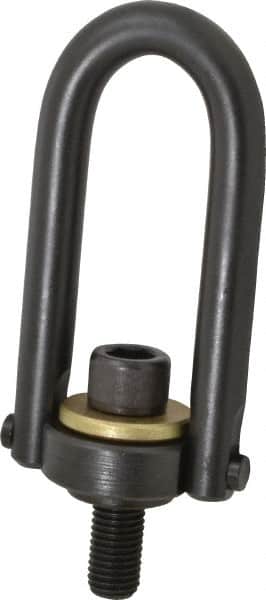 Jergens - 5,000 Lb Load Capacity Safety Engineered Center Pull Hoist Ring - 100 Ft/Lb Torque, 3/4 - 10 Thread, Alloy Steel - Americas Industrial Supply
