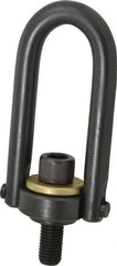 Jergens - 5,000 Lb Load Capacity Safety Engineered Center Pull Hoist Ring - 100 Ft/Lb Torque, 3/4 - 10 Thread, Alloy Steel - Americas Industrial Supply