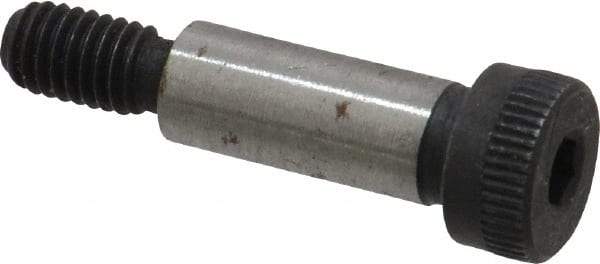 Value Collection - 1/4" Shoulder Diam x 5/8" Shoulder Length, #10-32 UNF, Hex Socket Shoulder Screw - 4140 Alloy Steel, Uncoated, 3/16" Head Height x 3/8" Head Diam - Americas Industrial Supply