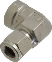 Parker - 1/2" OD, Stainless Steel Female Elbow - -425 to 1,200°F, 1-1/16" Hex, Comp x FNPT Ends - Americas Industrial Supply