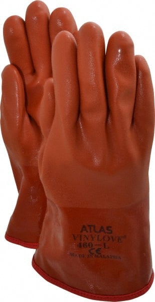 SHOWA - Size L (9), 12" Long, PVC Chemical Resistant Gloves - Americas Industrial Supply