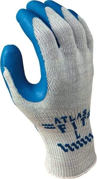 SHOWA - Size XL (10) General Protection Work Gloves - For General Purpose, Palm & Fingers Coated, Knit Wrist Cuff, Gray, Paired - Americas Industrial Supply