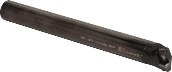 Kennametal - 1.76" Min Bore Diam, 14" OAL, 1-1/2" Shank Diam, A-DCLN-KC Indexable Boring Bar - CN.. Insert, Clamp Holding Method - Americas Industrial Supply