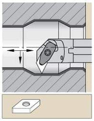 Kennametal - 1-1/2" Min Bore Diam, 14" OAL, 1-1/2" Shank Diam, A-DDPN-KC Indexable Boring Bar - DN.. Insert, Clamp Holding Method - Americas Industrial Supply