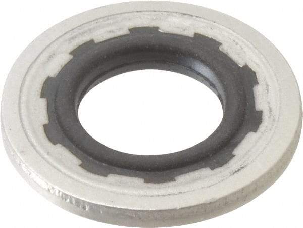 Parker - 0.24" ID x 0.505" OD, 0.05" Thick, Fastener Seal - -65 to 225°F, 1/4 Pipe Thread, - Americas Industrial Supply