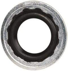 Parker - 0.301" ID x 0.593" OD, 0.05" Thick, Fastener Seal - -65 to 225°F, -5 Pipe Thread, - Americas Industrial Supply