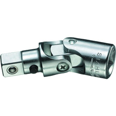 Socket Adapters & Universal Joints; Joint Type: Pin & Block; Male Size: 1/2; Female Size: 1/2; Maximum Operating Angle: 30  ™; Overall Length (Decimal Inch): 3.1500; Finish: Chrome-Plated