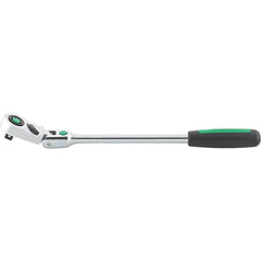 Ratchets; Tool Type: Reversible Ratchet; Quick-Release Ratchet; Drive Size: 1/2 in; Head Shape: Pear; Head Style: Reversible; Flexible; Material: Alloy Steel; Chrome; Finish: Chrome-Plated; Overall Length (Inch): 16.42 in; Insulated: No; Magnetic: No; Non