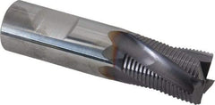 Niagara Cutter - 3/4" Diam, Fine Pitch, 1" LOC, 4 Flute Solid Carbide Corner Chamfer Roughing End Mill - AlTiN Finish, 3" OAL, 3/4" Shank Diam, Single End, Centercutting, 20° Helix - Americas Industrial Supply