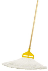 Rubbermaid - Medium Nylon Loop End Mop Pad - Quick Change Connection, Use with WetJet Mops, Cleaning Solution - Americas Industrial Supply