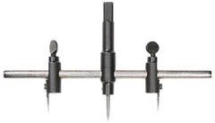 General - 5/8 to 6-1/2" Cutting Diam, Circle Cutter Tool - Straight Shank, 3/8" Shank Diam - Americas Industrial Supply