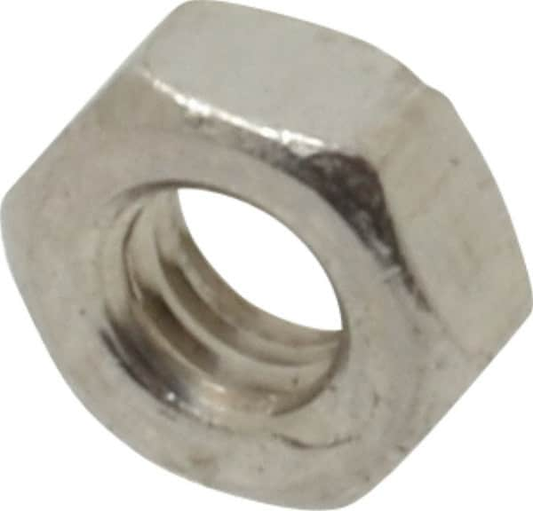 Value Collection - M3.5x0.60 Metric Coarse Stainless Steel Right Hand Hex Nut - 6mm Across Flats, 2.8mm High, Uncoated - Americas Industrial Supply