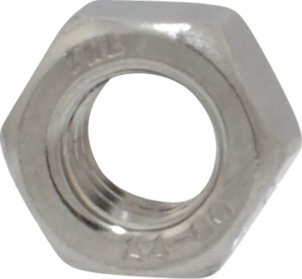 Value Collection - M5x0.80 Metric Coarse Stainless Steel Right Hand Hex Nut - 8mm Across Flats, 4mm High, Uncoated - Americas Industrial Supply