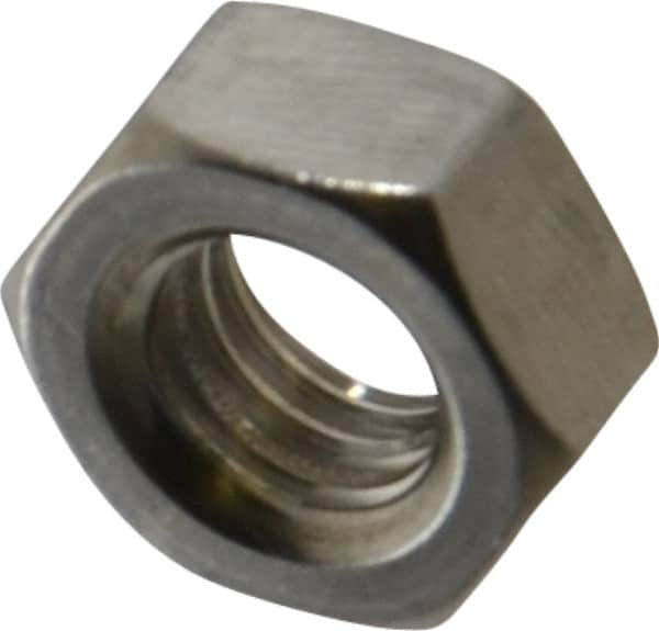 Value Collection - M8x1.25 Metric Coarse Stainless Steel Right Hand Hex Nut - 13mm Across Flats, 6.5mm High, Uncoated - Americas Industrial Supply