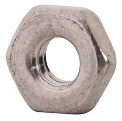 Value Collection - M3x0.50 Metric Coarse Stainless Steel Right Hand Hex Jam Nut - 5.5mm Across Flats, 1.8mm High, Uncoated - Americas Industrial Supply