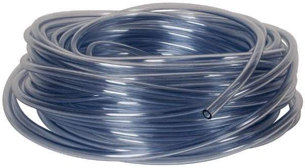 Parker - 1-3/4" ID x 2-1/4" OD, 1/4" Wall Thickness, 50' Long, Vinyl Tube - Clear, 30 Max psi, -40 to 150°F - Americas Industrial Supply