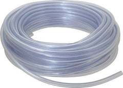 Parker - 1/4" ID x 7/16" OD, 3/32" Wall Thickness, 100' Long, Vinyl Tube - Clear, 60 Max psi, -40 to 150°F - Americas Industrial Supply