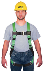 Miller HP Series Non-Stretch Harness w/Friction Buckle Shoulder Straps; Mating Buckle Leg Straps & Mating Buckle Chest Strap - Americas Industrial Supply