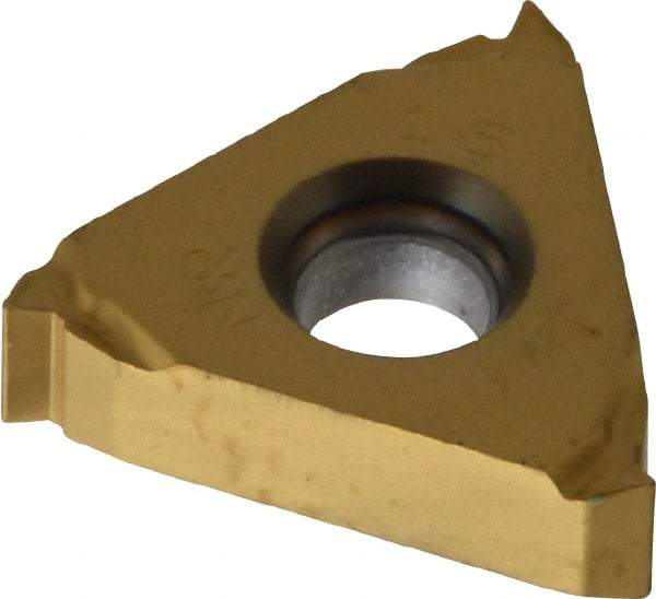Seco - 16NR Internal Right Hand 16 UN Laydown Threading Insert - Grade CP500, TiAlN/TiN Coated Carbide - Americas Industrial Supply