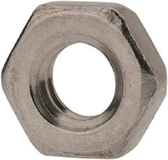 Value Collection - M4x0.70 Metric Coarse Stainless Steel Right Hand Hex Jam Nut - 7mm Across Flats, 2.2mm High, Uncoated - Americas Industrial Supply