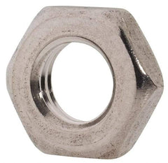 Value Collection - M6x1.00 Metric Coarse Stainless Steel Right Hand Hex Jam Nut - 10mm Across Flats, 3.2mm High, Uncoated - Americas Industrial Supply