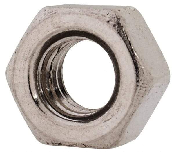 Value Collection - M6x1.00 Metric Coarse Stainless Steel Right Hand Heavy Hex Nut - 10mm Across Flats, 6mm High, Uncoated - Americas Industrial Supply