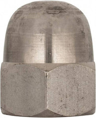 Value Collection - M22x2.5 Metric Coarse, 34mm Width Across Flats, Uncoated, Stainless Steel Acorn Nut - 39mm Overall Height, Austenitic A4, DIN 1587 - Americas Industrial Supply